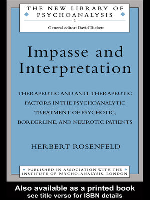 cover image of Impasse and Interpretation